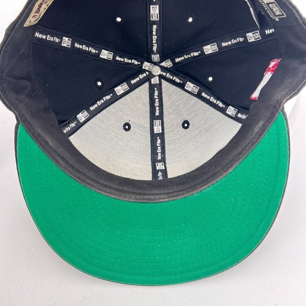 New Era Miami Heat Hardwood Classics NBA Unisex Size One Size Black Red Snapback - Picture 6 of 9